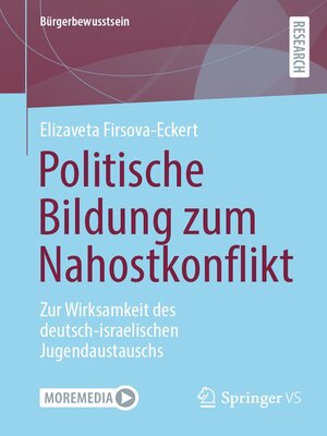cover image of Politische Bildung zum Nahostkonflikt